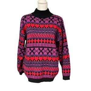 Vintage Jamie Scott 90s Colorful Hearts